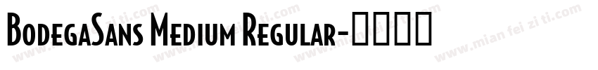 BodegaSans Medium Regular字体转换
